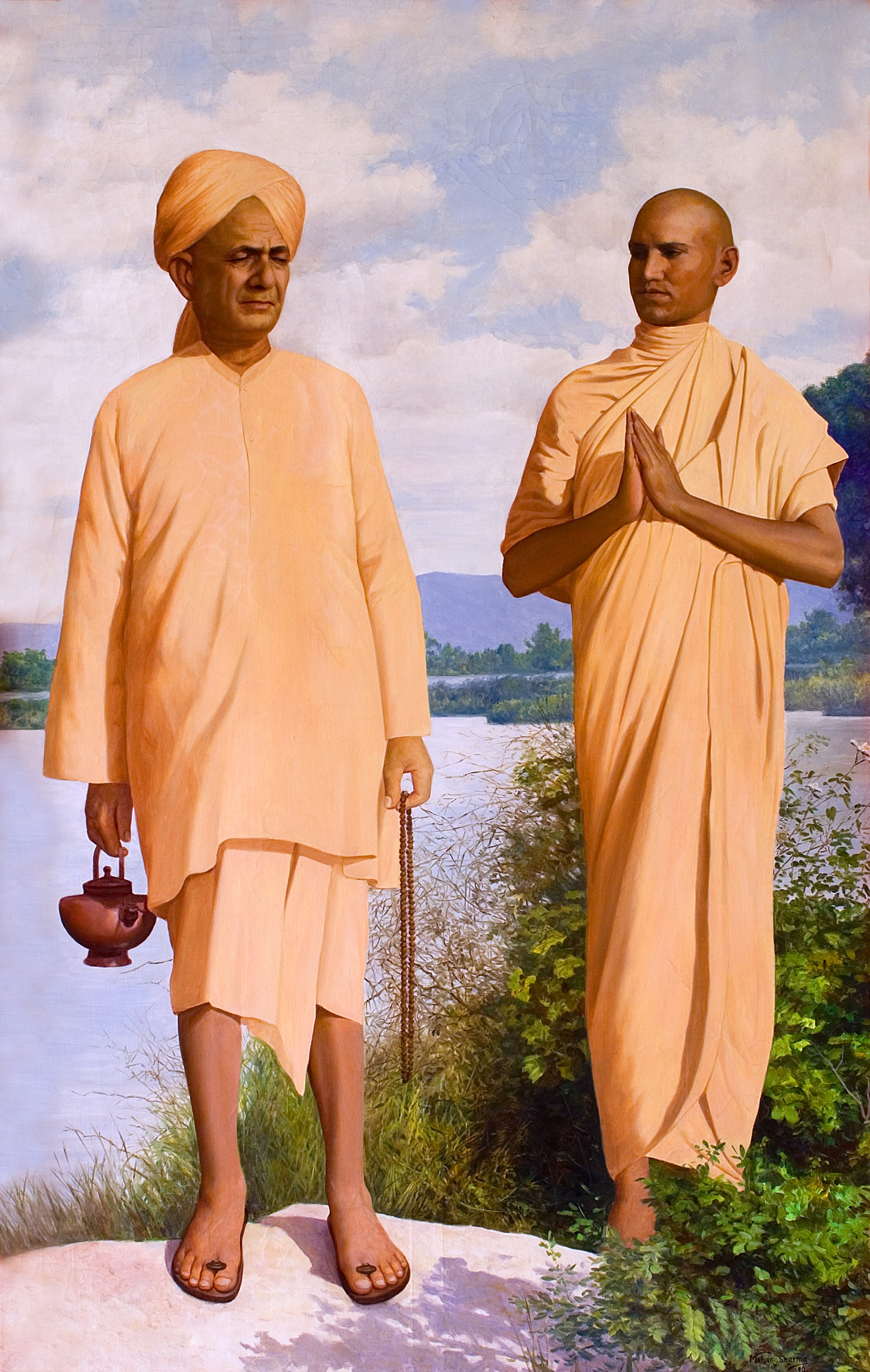 Bhagwan Sri Deep Narayan Mahaprabhuji and Paramhans Swami Madhavananda